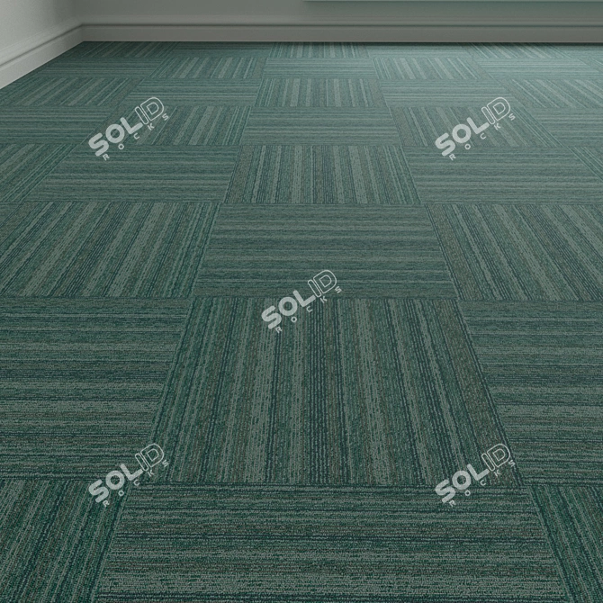 Versatile Carpet Tiles - Forbo TesseraBarcode 313 3D model image 1