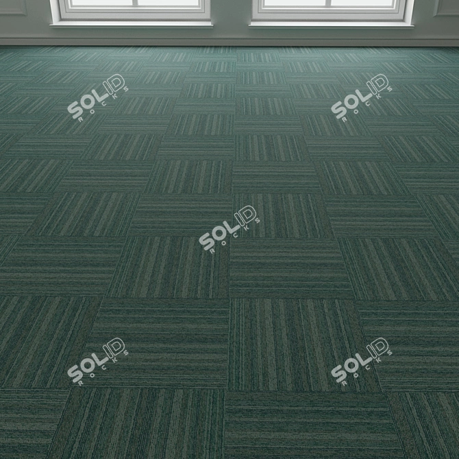 Versatile Carpet Tiles - Forbo TesseraBarcode 313 3D model image 2