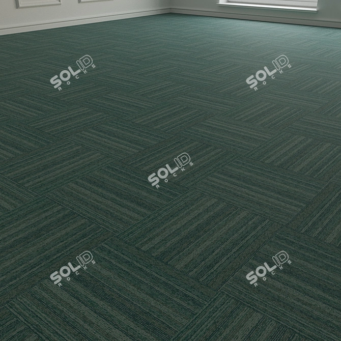 Versatile Carpet Tiles - Forbo TesseraBarcode 313 3D model image 3