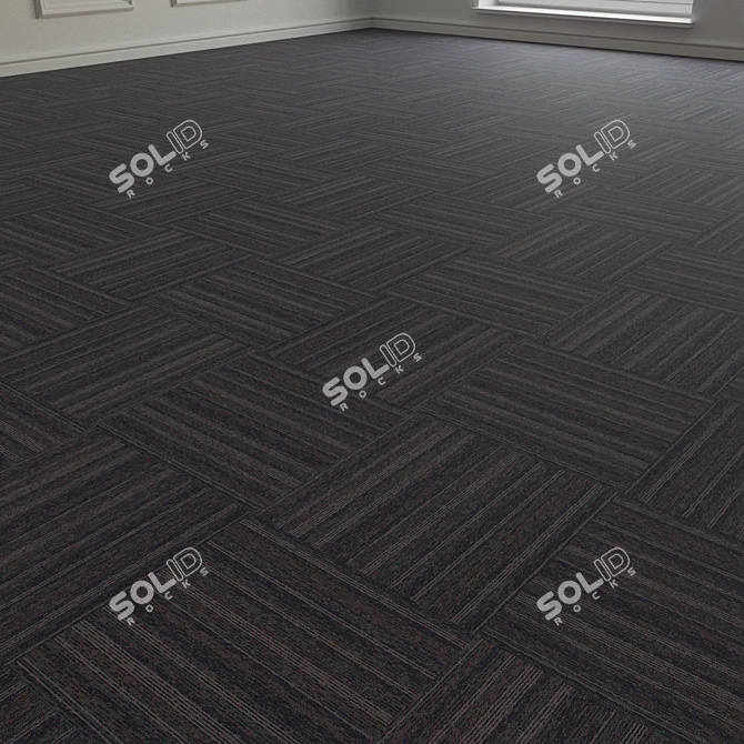 Forbo TesseraBarcode 303 Carpet Tiles 3D model image 2