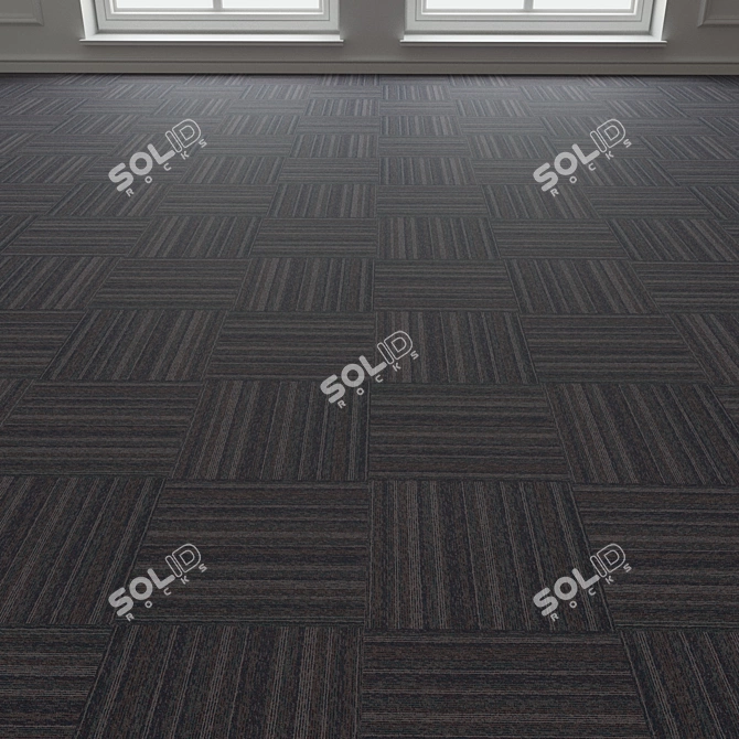 Forbo TesseraBarcode 303 Carpet Tiles 3D model image 3