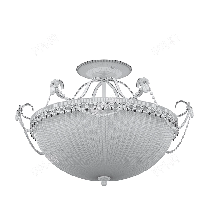 Selena Brass Lamp: Elegant Illumination Solution 3D model image 2