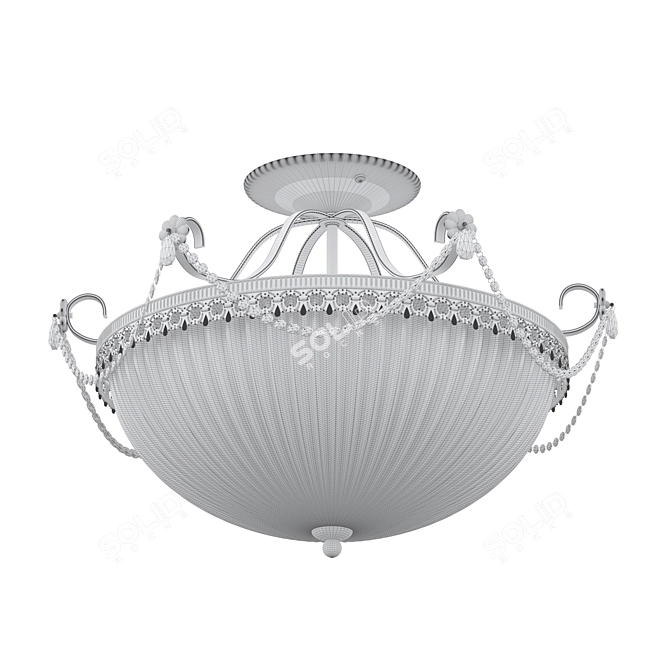 Selena Brass Lamp: Elegant Illumination Solution 3D model image 4