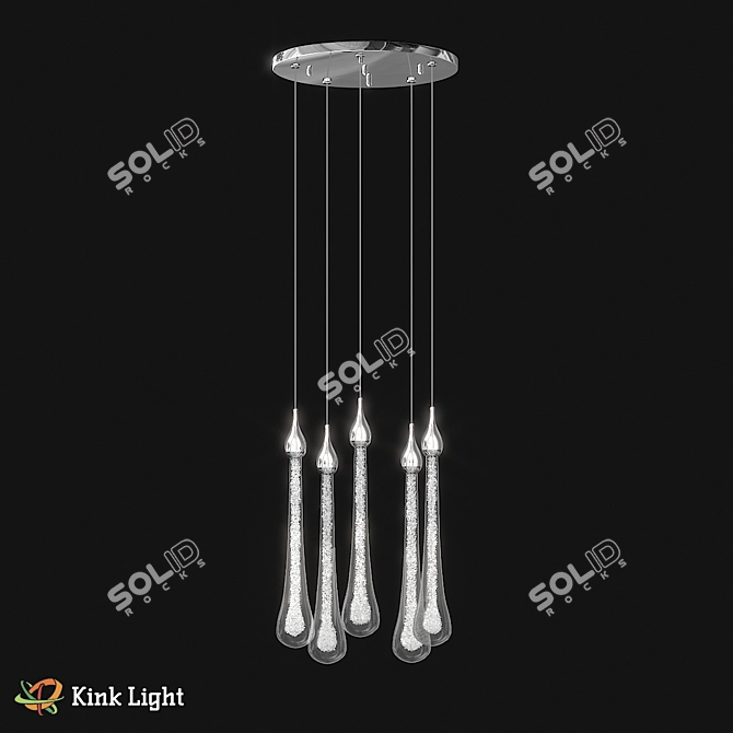 Elegant Chrome Suspension - Asmer 07860-5A 3D model image 1