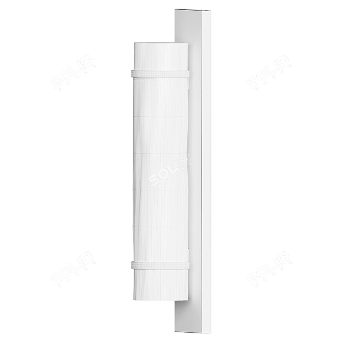 Elegant Wave Wall Sconce 3D model image 2