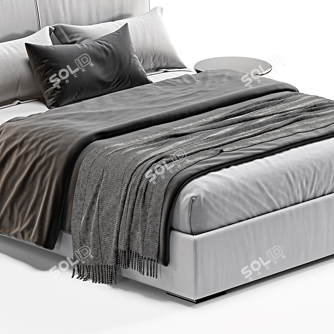 Flou MyPlace Bed - Stylish and Comfy Sleep 3D model image 4