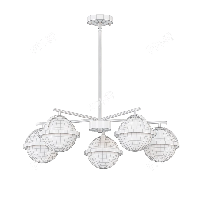 Elegant Dayana Design Lamp 3D model image 2