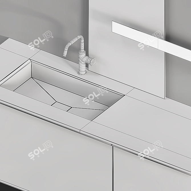 Edone Vanity Unit - Sleek and Spacious 3D model image 4