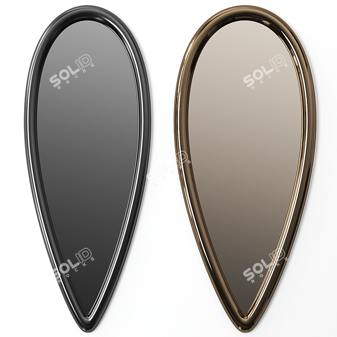 Sleek Antares Mirror: Modern Reflection by Riflessi 3D model image 1