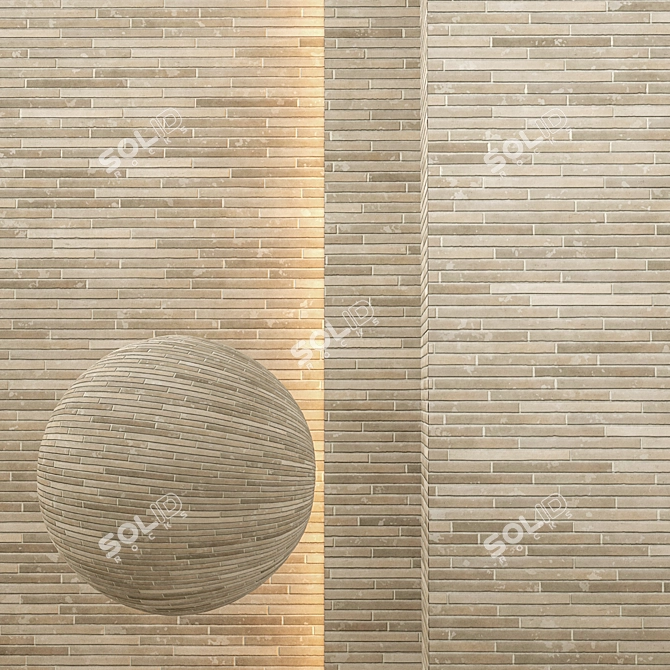 Seamless Brick Texture with 8192 Resolution 3D model image 1