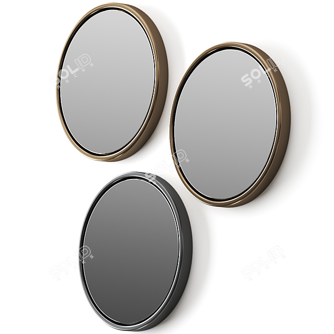 Reflex Mirror Frame: Unique and Versatile Design 3D model image 2