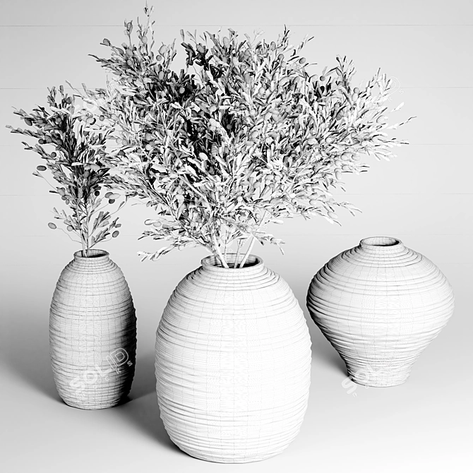 Indoor Plant Collection 26 3D model image 5