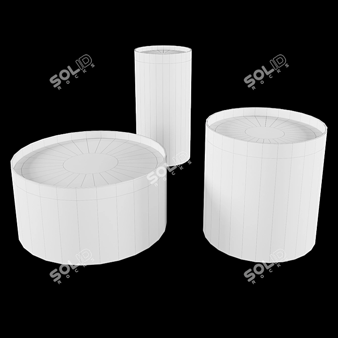 Elegant Oslo Collection: Versatile Small Tables 3D model image 4