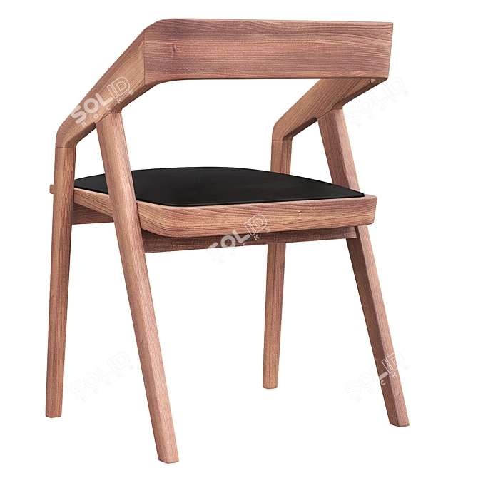 Katakana Chair: Sleek and Stylish Design 3D model image 3