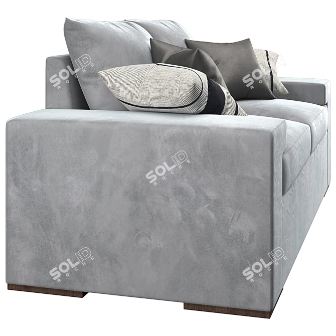 Magari Double Seat Sofa: Timeless Design & Superior Quality 3D model image 3