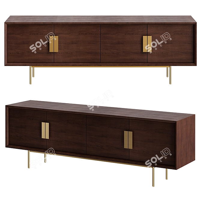 Elegant Kenton Sideboard - 2013 Vintage 3D model image 1