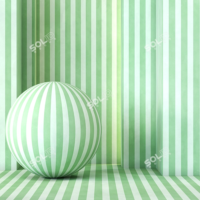 6-Color 4k Seamless Stripe Wallpaper Collection 3D model image 3