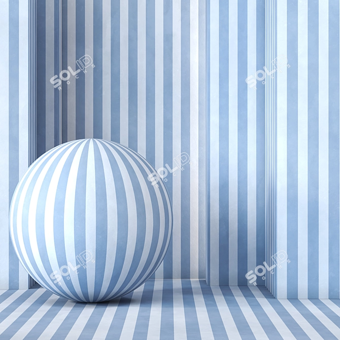 6-Color 4k Seamless Stripe Wallpaper Collection 3D model image 4