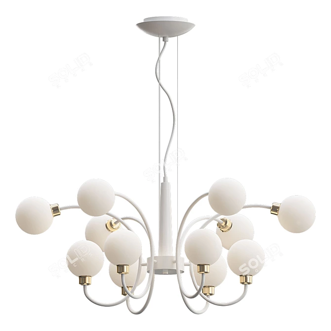 Elegant Aida I Chandelier 3D model image 1