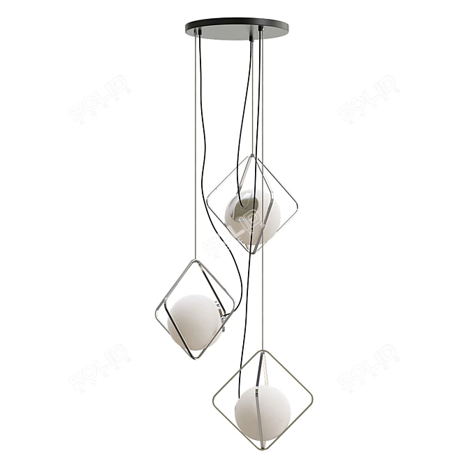 Elegant CANTO Pendant Light 3D model image 1