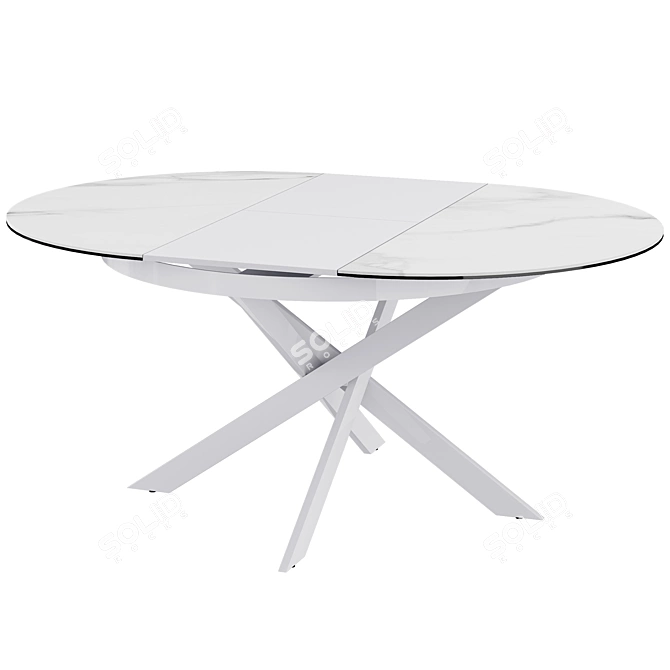 Diona Folding Table, Ceramic 3D model image 1