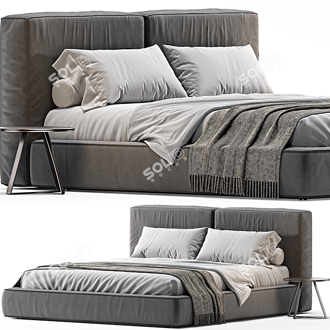 Flou MyPlace Bed: Modern and Stylish Design 3D model image 1