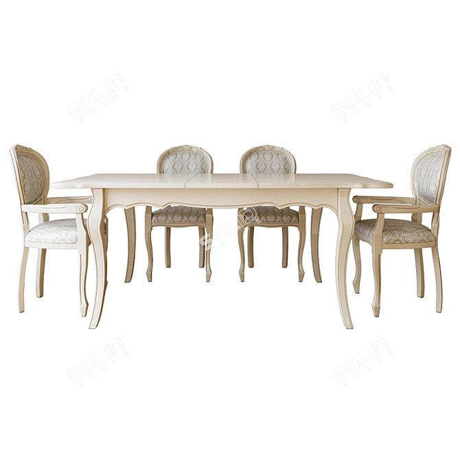 Cleopatra Folding Table: Elegant & Versatile 3D model image 3