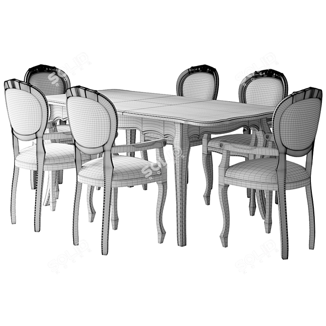 Cleopatra Folding Table: Elegant & Versatile 3D model image 4