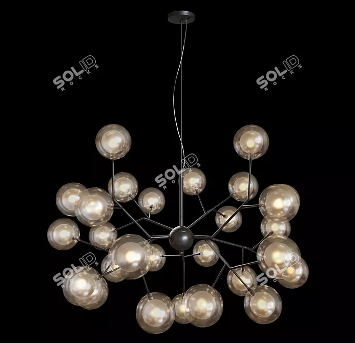 Scandinavian Chandelier Ligamentum 2481-9P 3D model image 5