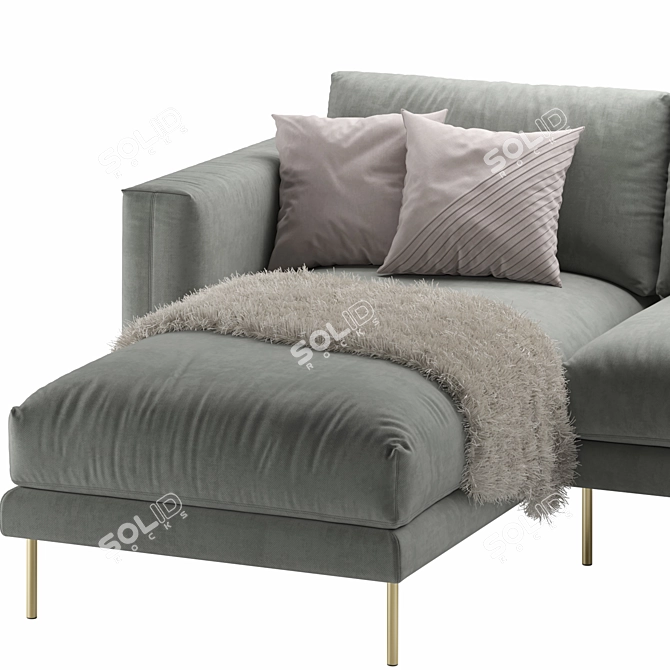 Classic Design Sofa by Calligaris: Rod 3D model image 5