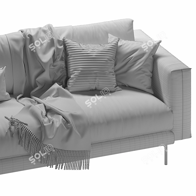 Classic Design Sofa by Calligaris: Rod 3D model image 6