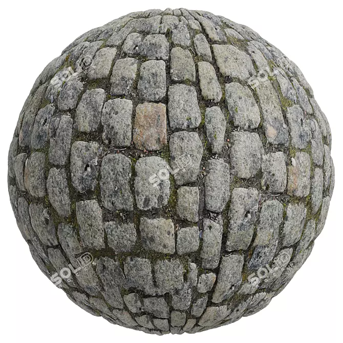 Cobblestone Master | 2-in-1 Texture Set | High Resolution | PBR 3D model image 2