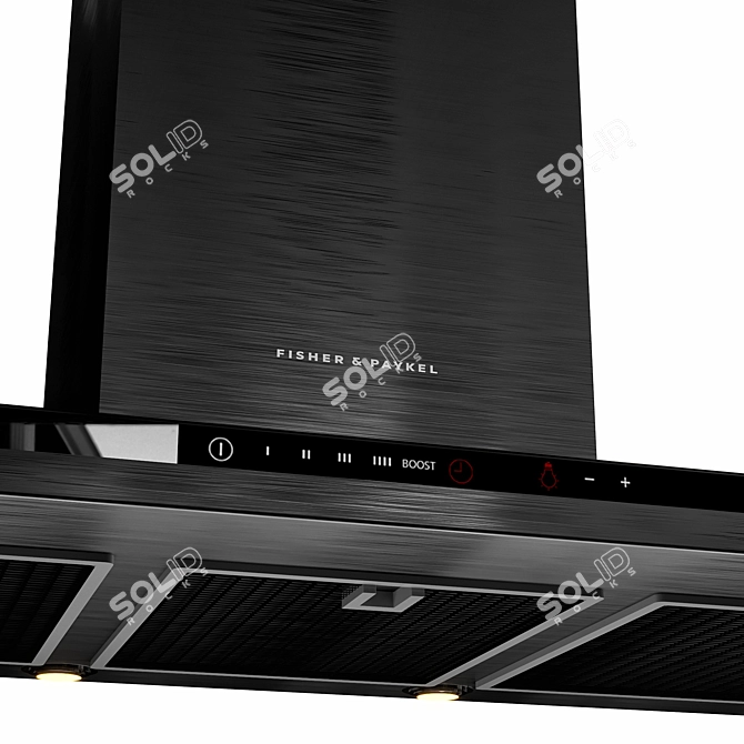 Fisher&Paykel Kitchen Set: Cooktop, Hood, Oven 3D model image 3