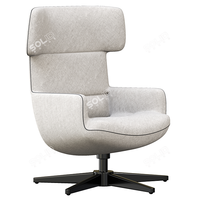 Sleek BOconcept Trento Armchair 3D model image 2