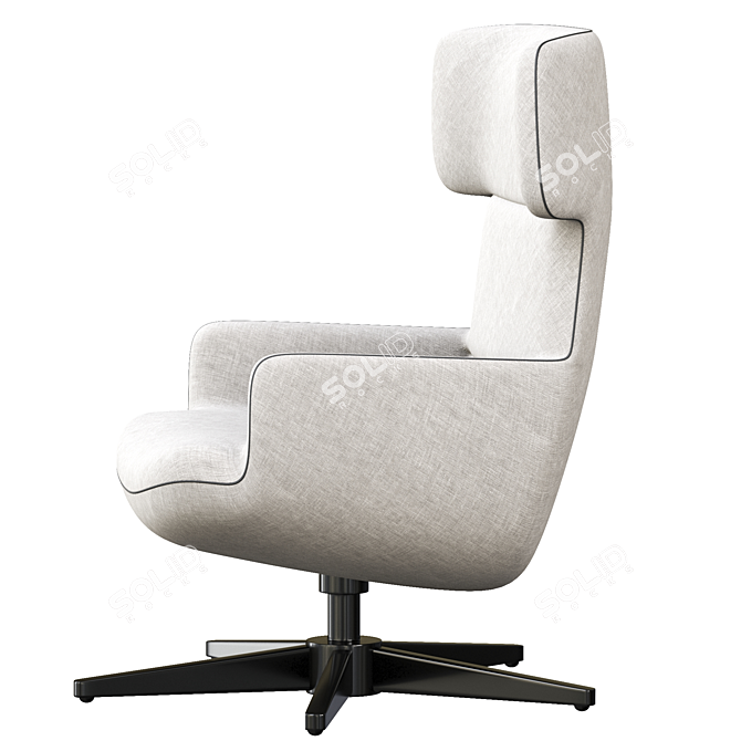 Sleek BOconcept Trento Armchair 3D model image 4