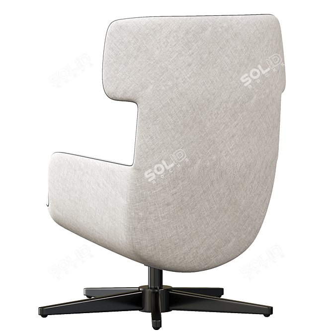 Sleek BOconcept Trento Armchair 3D model image 5