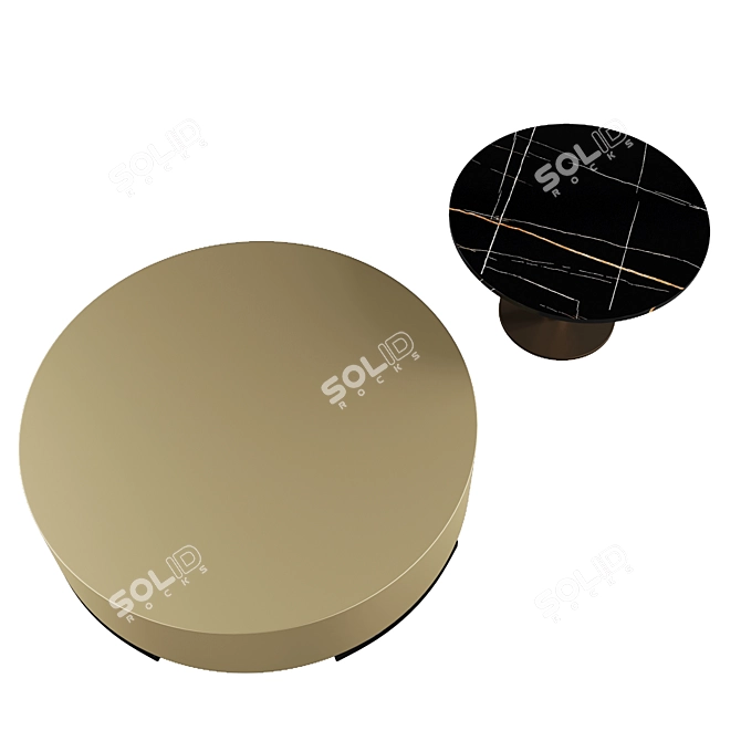 Sleek Round Coffee Table by Formitalia 3D model image 3