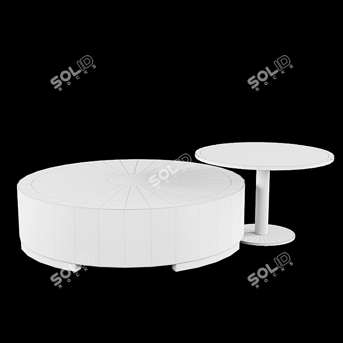 Sleek Round Coffee Table by Formitalia 3D model image 4