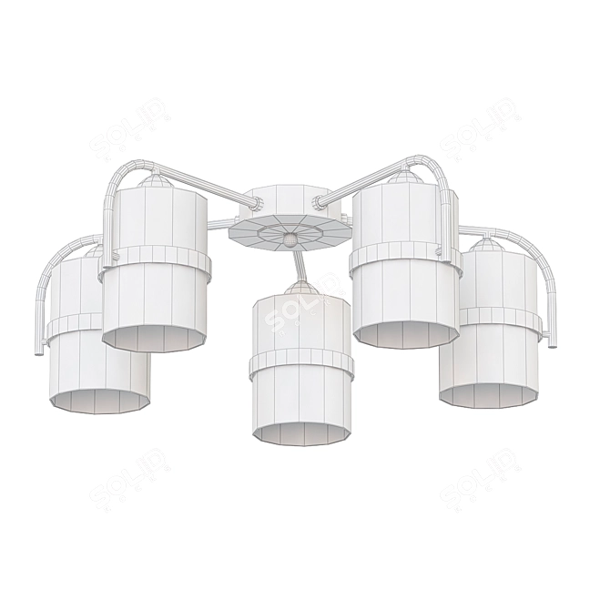 Evoluce Fiumo Sle102002: Sleek and Stylish Ceiling Chandelier 3D model image 2