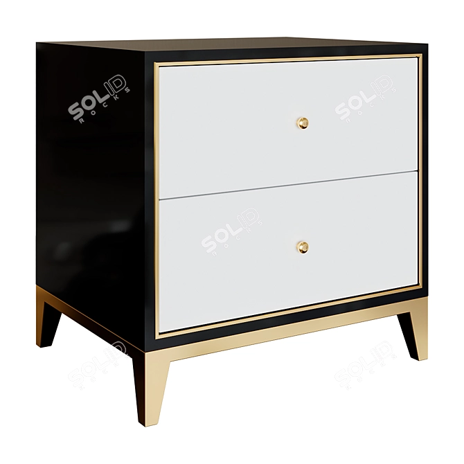 ProHouse: Compact Bedside Table (50x50x40 cm) 3D model image 2