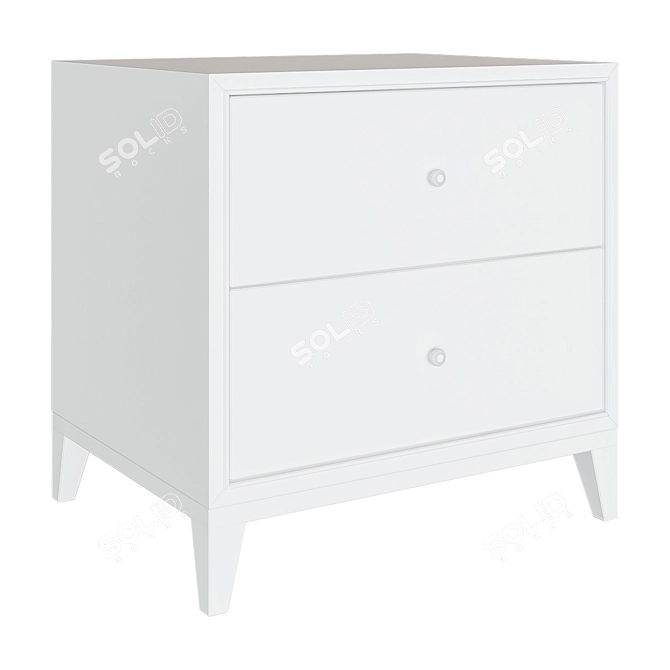 ProHouse: Compact Bedside Table (50x50x40 cm) 3D model image 4