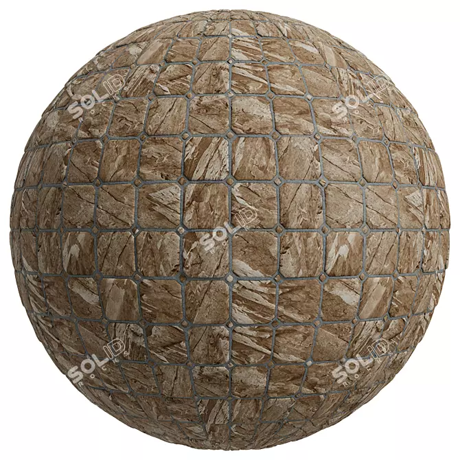 Stone Covering Texture Set 3D model image 3