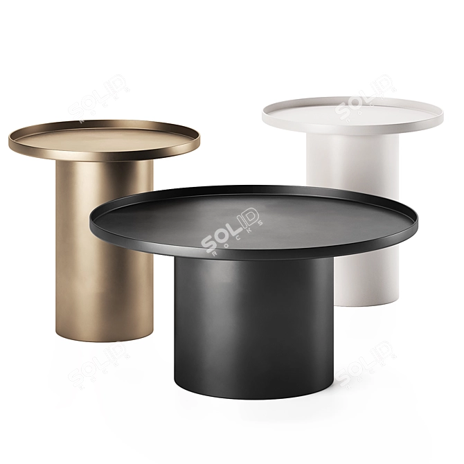 Elegant FLEKSA Coffee Table 3D model image 3