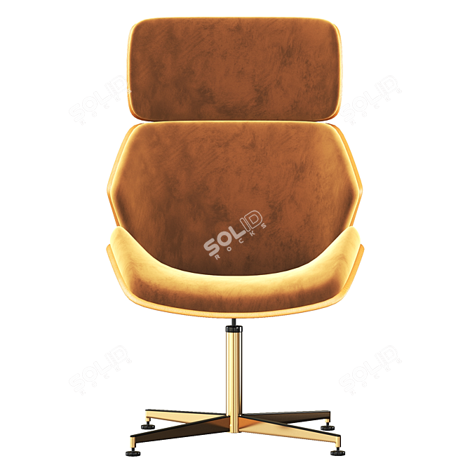 Elegant Aura Cross Soro Chair 3D model image 3