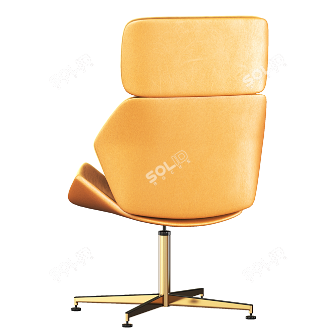 Elegant Aura Cross Soro Chair 3D model image 5