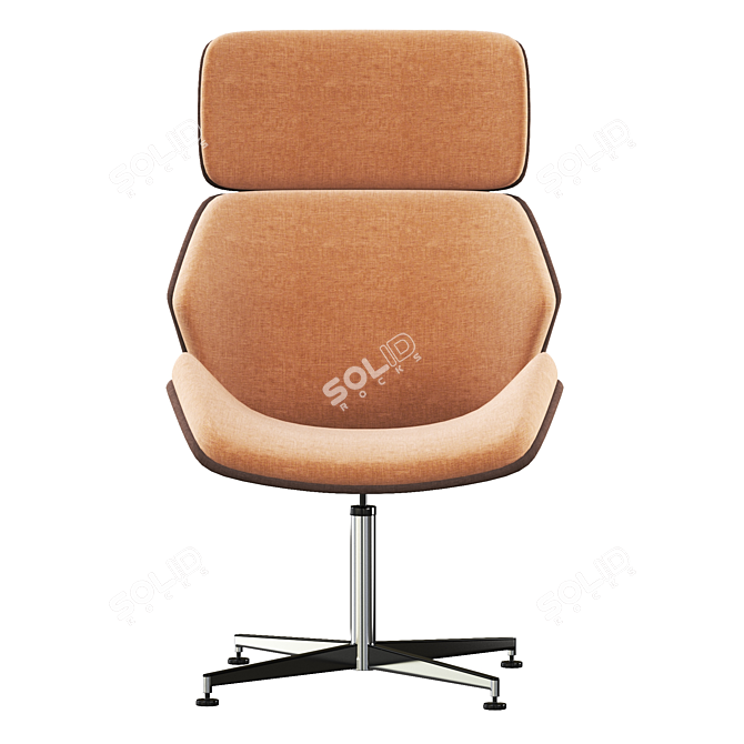 Elegant Aura Cross Soro Chair 3D model image 9