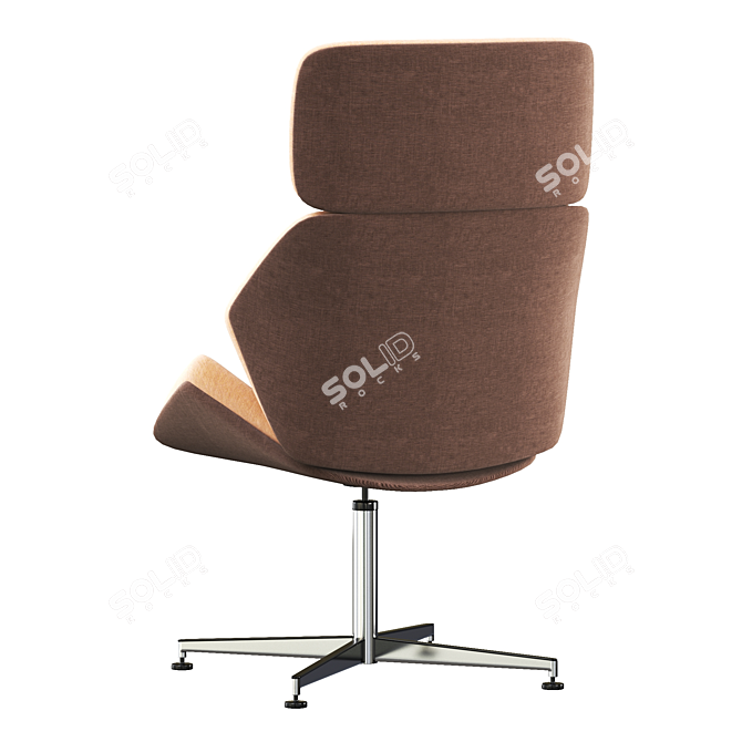 Elegant Aura Cross Soro Chair 3D model image 11