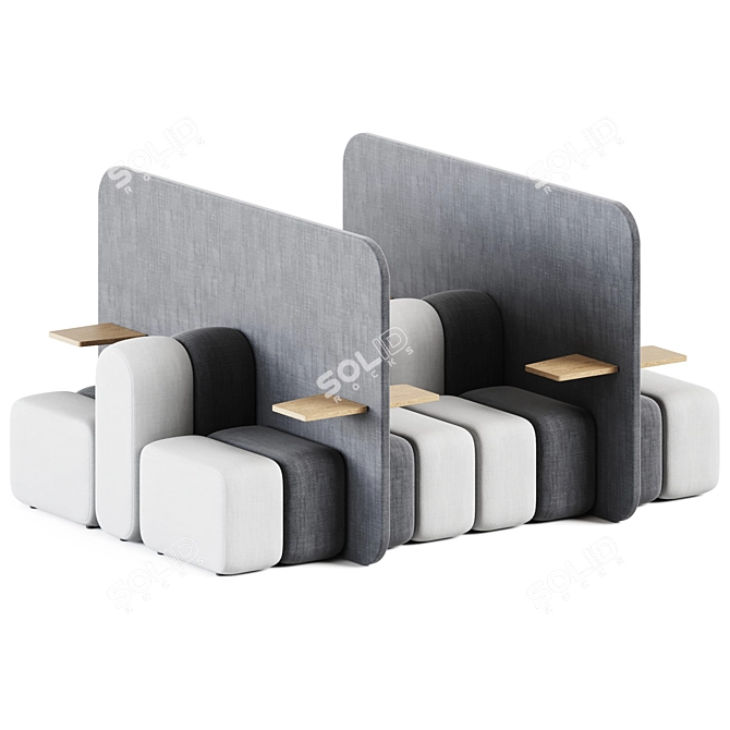 Bob Job Modular Corner Sofa 3D model image 3