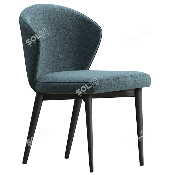 Fargo Chair: Stylish Design, Premier Fabric 3D model image 4