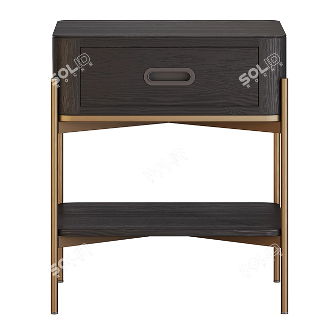 Grotto Oak Wood Coffee Table 3D model image 2